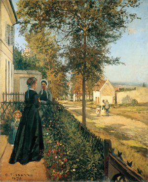 Camille Pissarro, Strada da Versailles a Louveciennes, 1870, Stiftung Sammlung E. G. Brle, Zurigo